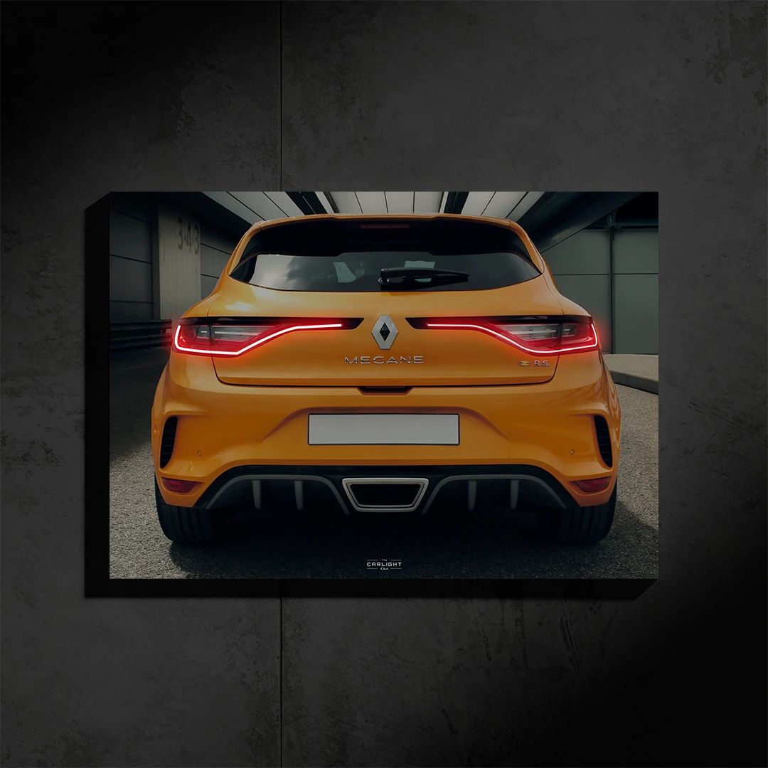 Poster NÉON Renault Mégane 4 RS (LED rouge)