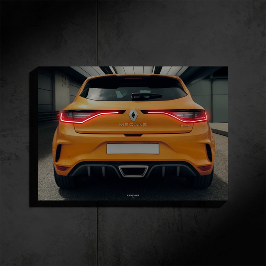 Poster NÉON Renault Mégane 4 RS (LED rouge)