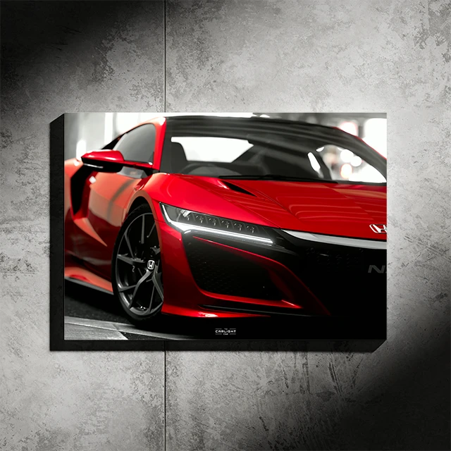 Poster NÉON Honda NSX (LED blanche)