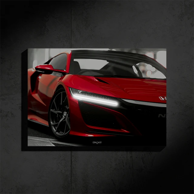Poster NÉON Honda NSX (LED blanche)