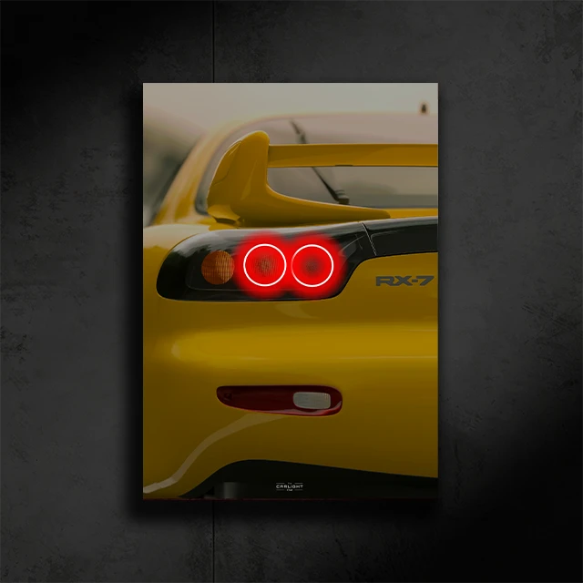 McLaren P1 NEON Poster (LED Red)