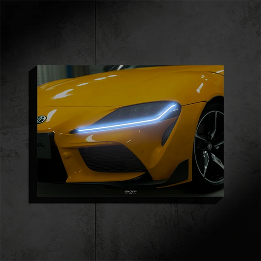 Poster NÉON Toyota GR Supra  (LED Ice Blue)