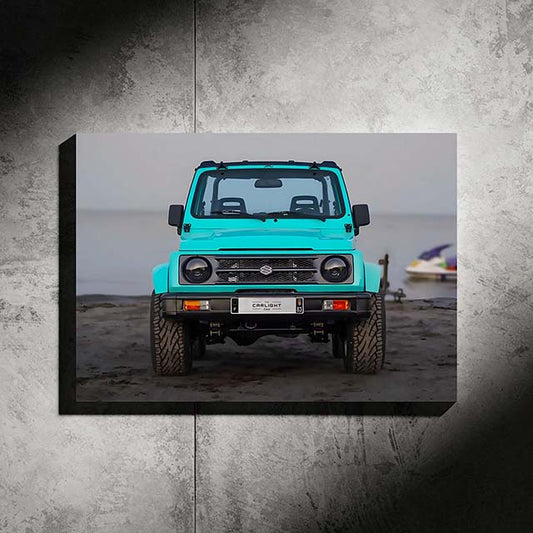 Suzuki Samurai NEON Poster (Warm White LED) - Fan Edition
