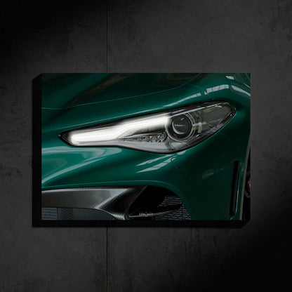 poster métallique alfa roméo guila gta avec néon led