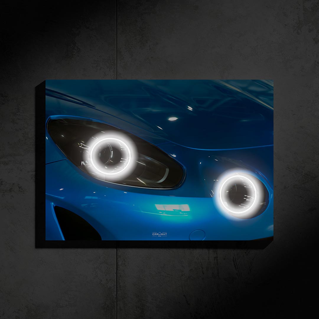 poster métallique audi r8 gt3 avec néon led