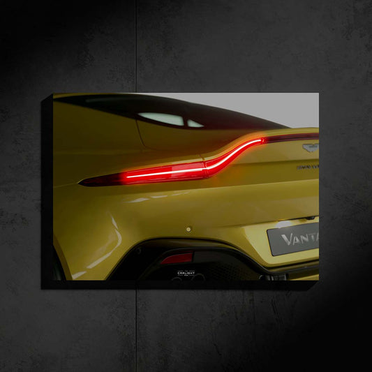 poster métallique Aston Martin Vantage avec néon led