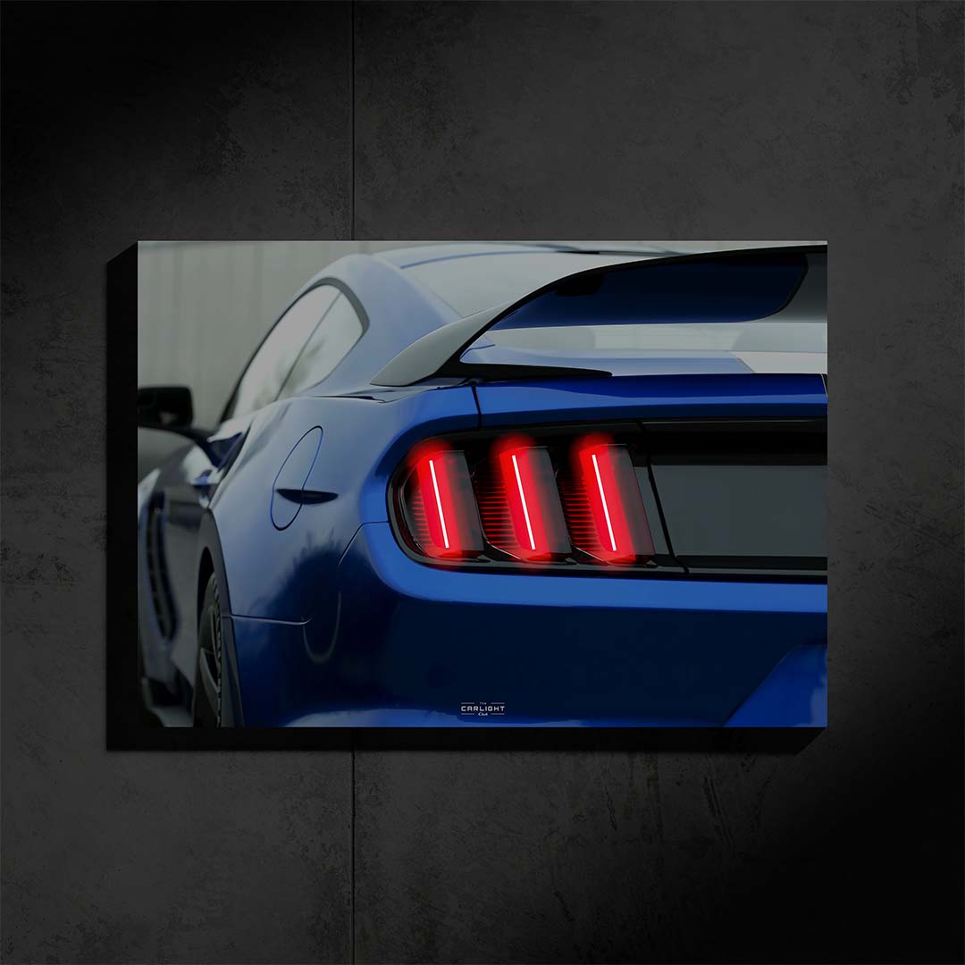 poster métallique ford mustang shelby gt350 r avec néon led